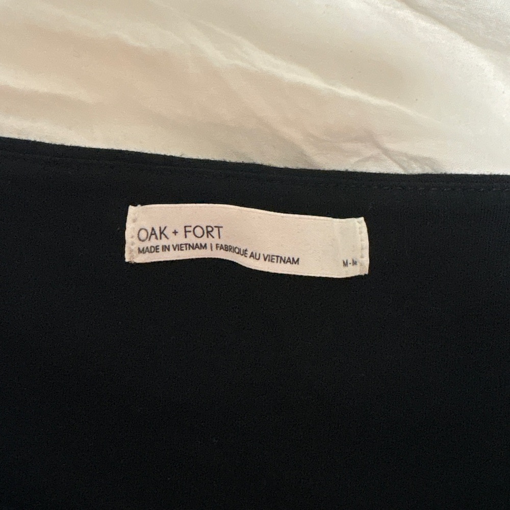 OAK + FORT Black Off-Shoulder Blouse - Picture 2 of 4
